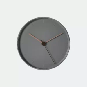 Wall clock gray pink